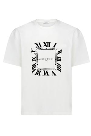 T-shirt in cotone bianco con stampa Watch IH NOM UH NIT | NCS26209081